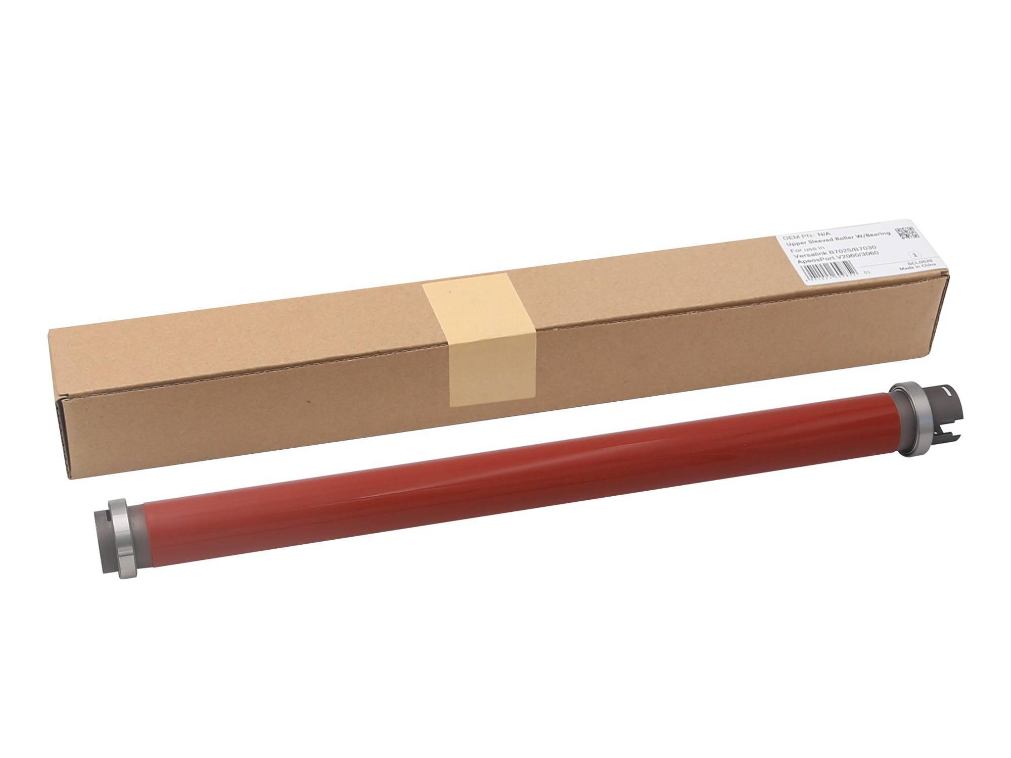 Тефлоновый вал с подшипниками для XEROX VersaLink C7020/C7025/C7030/B7025/B7030/B7035 (Red) CET