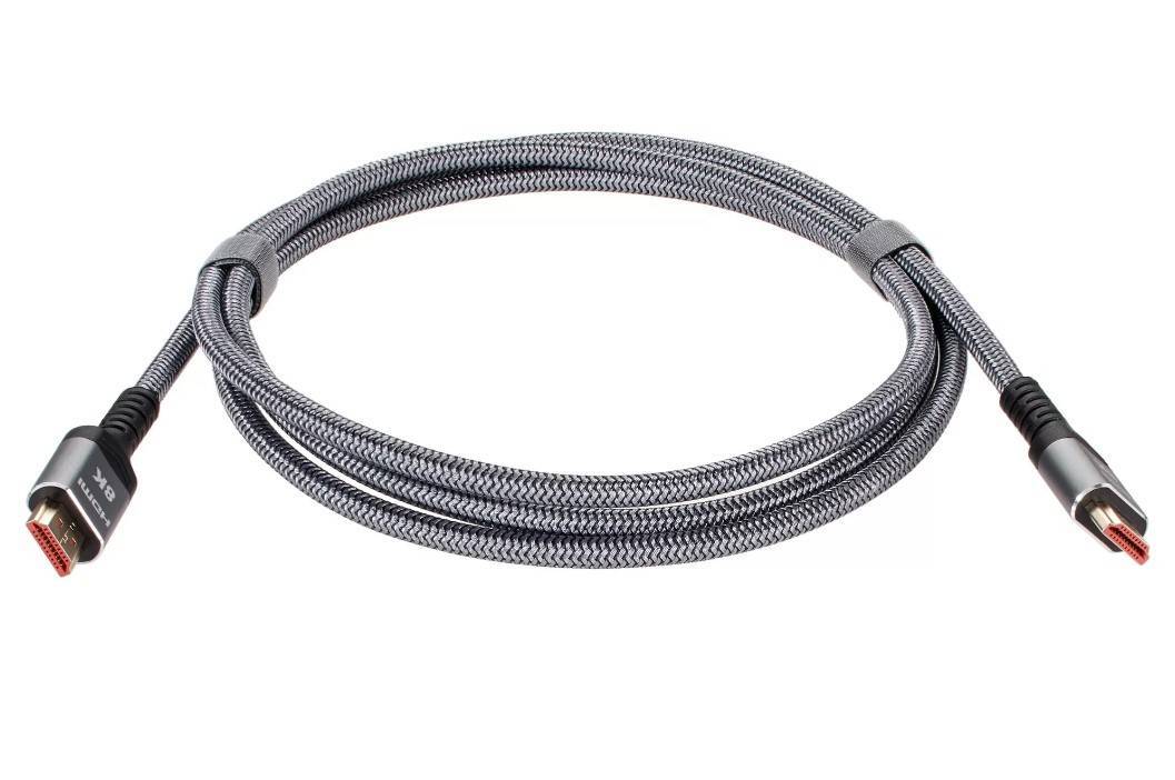 Кабель HDMI 19M/M,ver. 2.1 8KX60Hz (Econom) оплетка 2m iOpen <ACG859A-2.0>