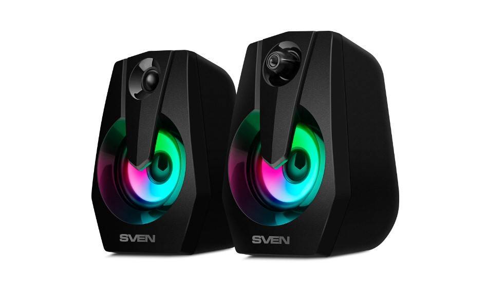 SVEN 370, черный (6 Вт, питание USB, подсветка)  2