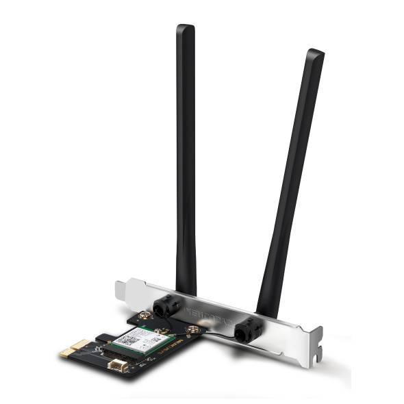 Mercusys MA80XE Двухдиапазонный адаптер PCI Express с поддержкой Bluetooth и Wi-Fi 6 AX3000