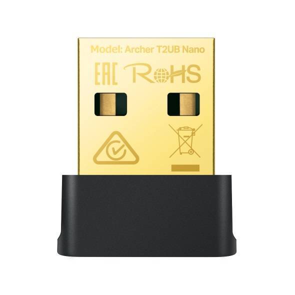 TP-Link Archer T2UB Nano Ультракомпактный двухдиапазонный Wi-Fi USB-адаптер Bluetooth 4.2 AC600