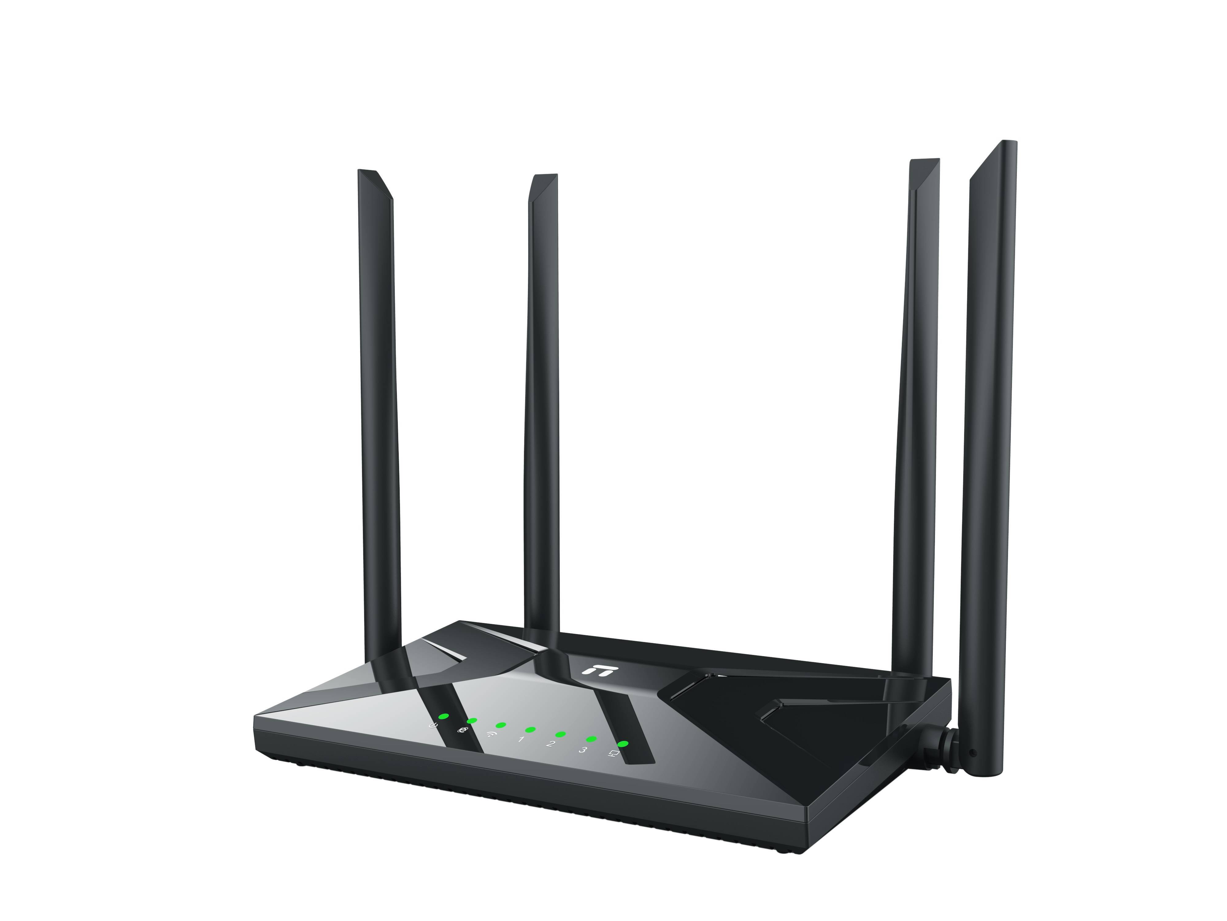 Netis NC65 Двухдиапазонный гигабитный Wi-Fi роутер AC1200, 2,4-5ГГц / 300-867 Мбит/с, LAN 3x1 Гбит/с, WAN 1x1 Гбит/с