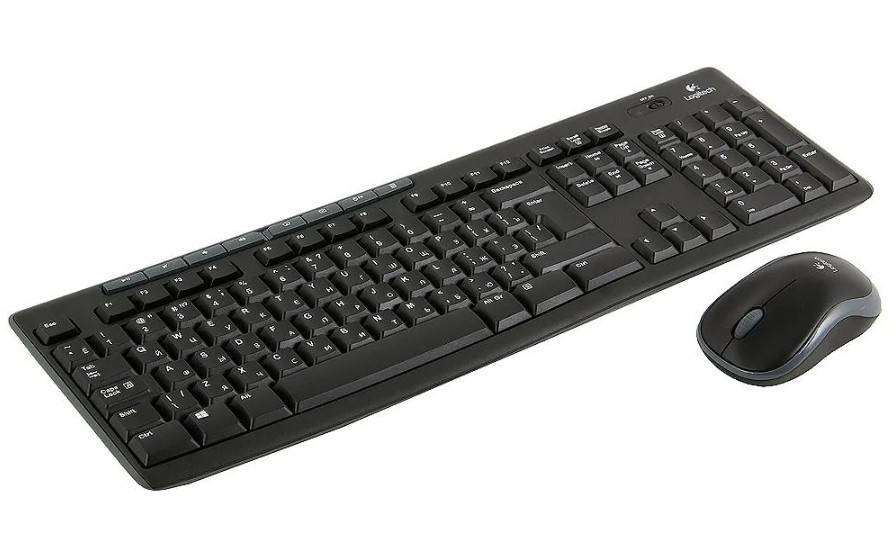 Logitech MK270 Комплект беспроводной (клавиатура + мышь), 1000dpi, RUS, чёрный.