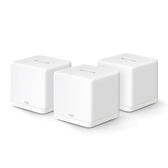 Mercusys Halo H60X(3-pack) Mesh система AX1500 Wi-Fi 6, до 300 Мбит/с на 2,4 ГГц + до 2402 Мбит/с на 5 ГГц, комплект 3