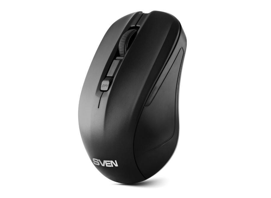 SVEN Мышь беспроводная RX-270W чёрная (3+1кл. 800-1600DPI, блист)