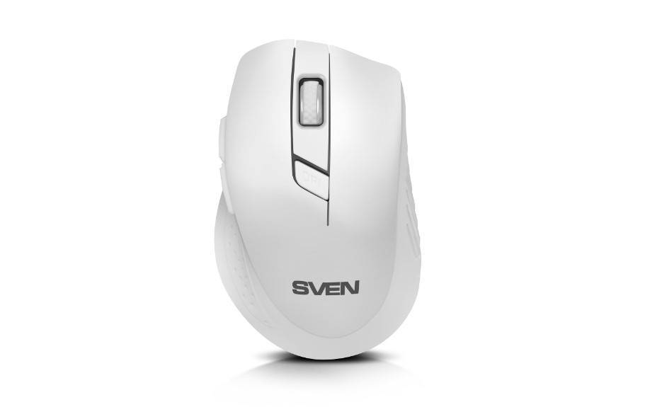SVEN Мышь беспроводная RX-425W белая (5+1кл. 800-1600DPI, блист)