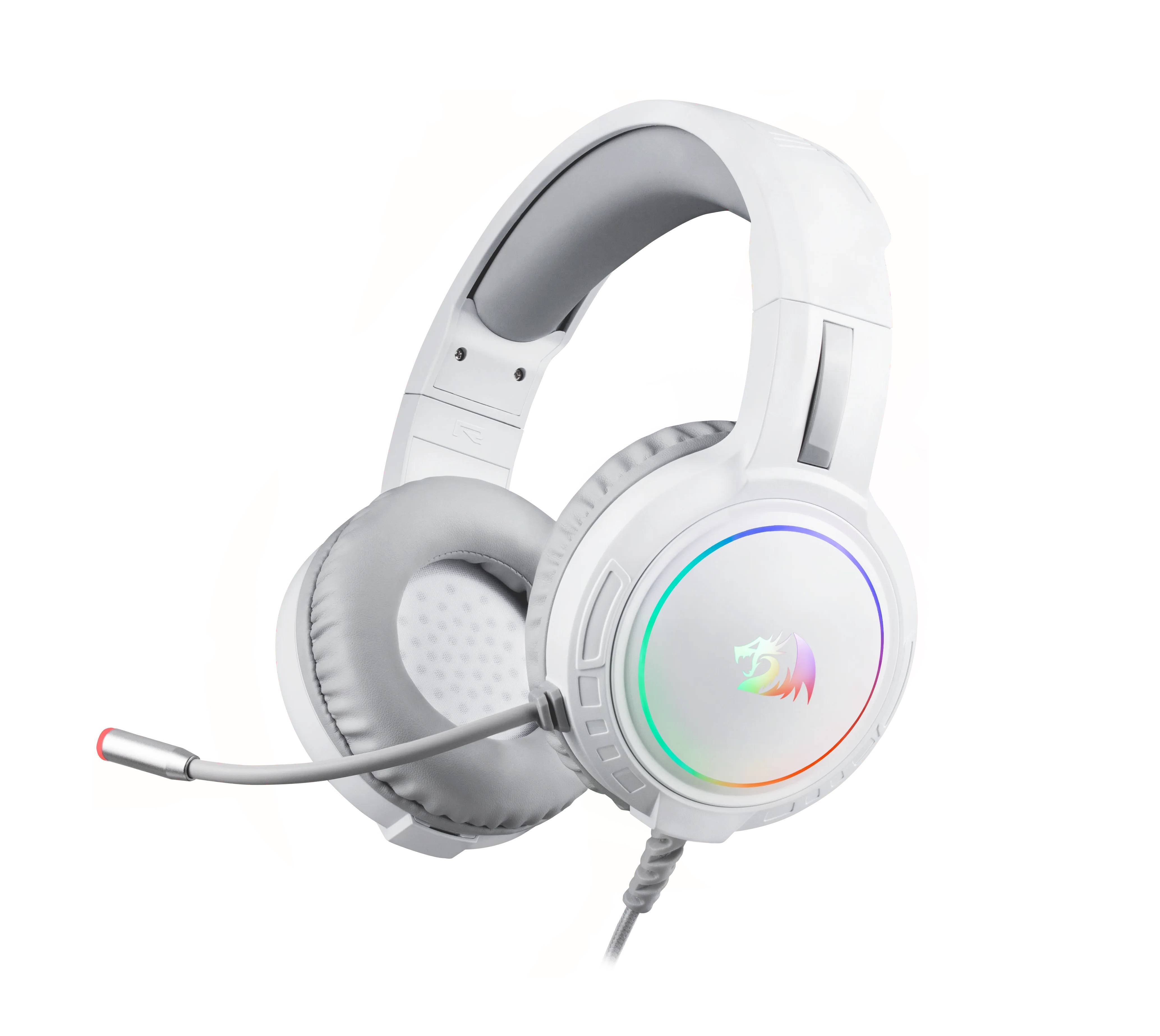 Redragon Игровая гарнитура Mento RGB, 3.5мм, белые