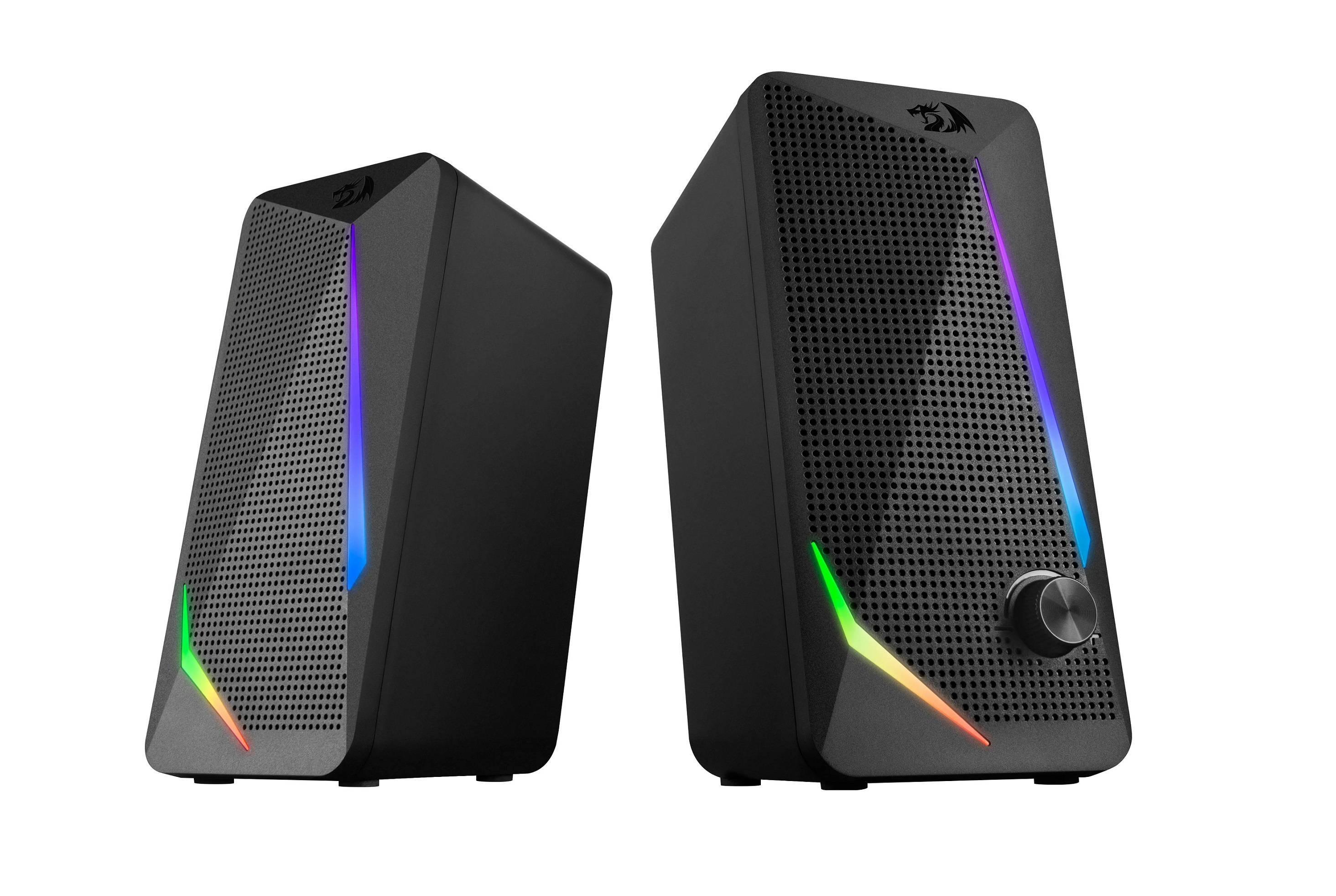 Redragon Акустическая 2.0 система Waltz черн,6 Вт,RGB,USB+3.5 jack