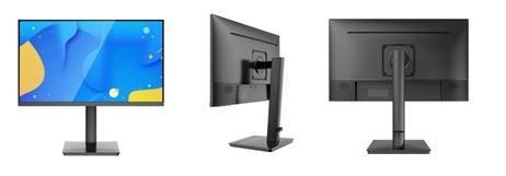 МОНИТОР 23.8" BRAVUS BVG2437P Black с поворотом экрана (IPS, 1920x1080, 120Hz, 178°/178°, 1 ms, 250 cd/m, +HDMI)