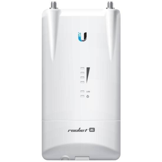 Ubiquiti R5AC-LITE Точка доступа Rocket 5 AC Lite, 5 ГГц, 500 Мбит/с, PoE, 27 dBm, 1х1 Гбит/с, 2хRP-SMA, MIMO 2х2
