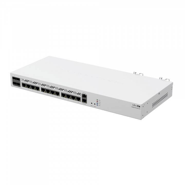 MikroTik CCR2116-12G-4S+ Маршрутизатор в стойку 1U, 13х1 Гбит/с, SFP+ 4x10 Гбит/с, 1хM.2 PCIe