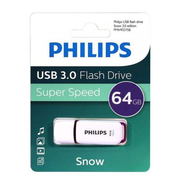 Флеш накопитель 64GB PHILIPS SNOW3.0 64GB, USB 3.0
