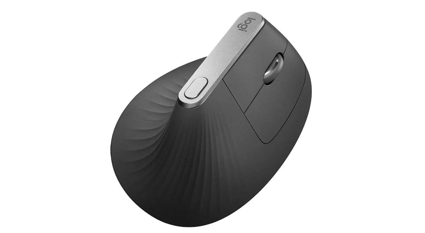 Logitech MX Vertical Мышь беспроводная, оптическая, 400-4000 DPI, Bluetooth/Радио, Li-pol, чёрный.