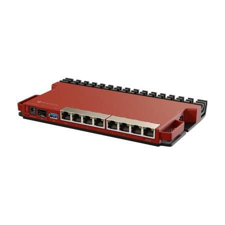 MikroTik L009UiGS-RM Маршрутизатор управляемый L2, 8x1 Гбит/с, SFP 1x2.5 Гбит/с, 1xUSB 3.0, IP20, установка в стойку 1U