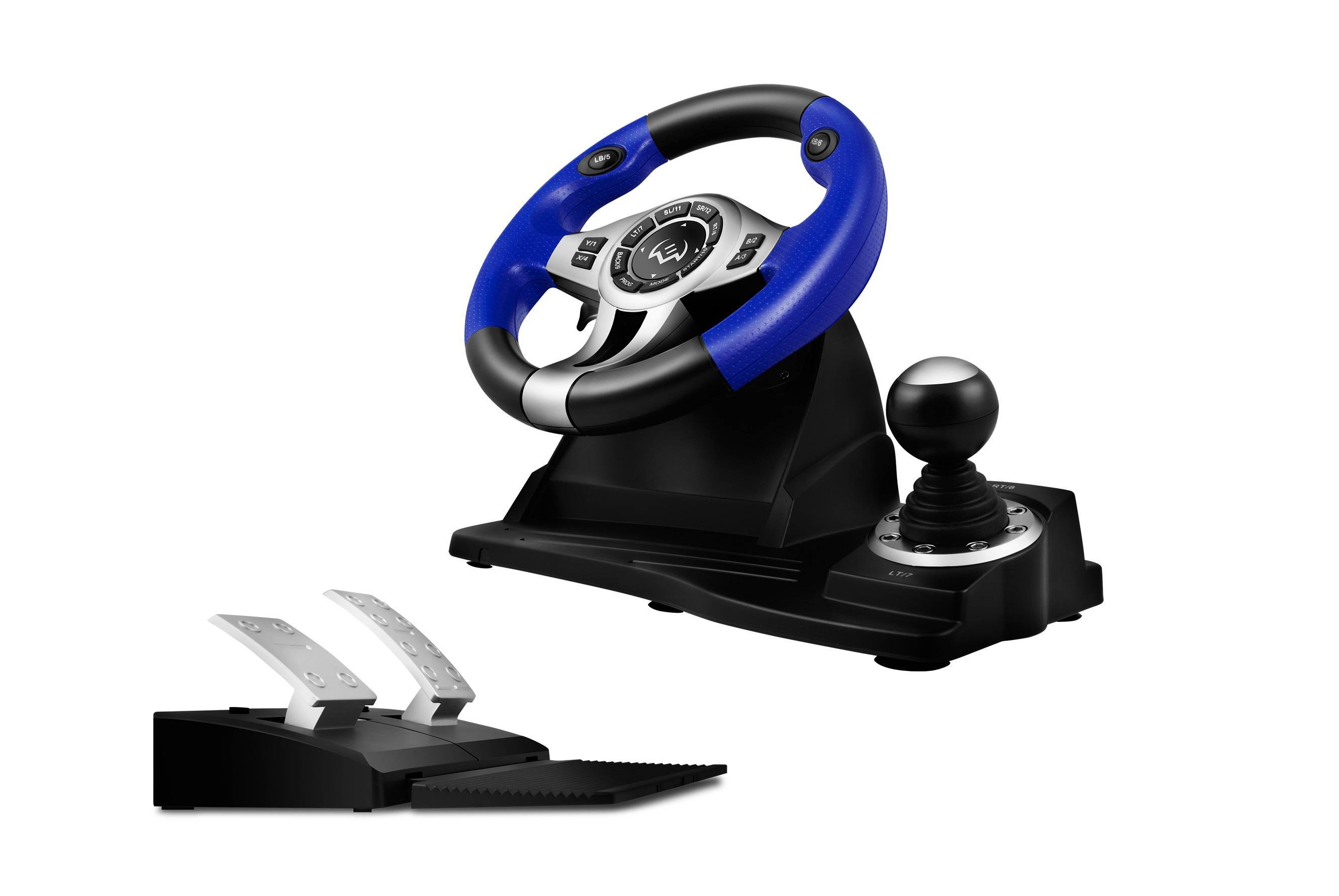 SVEN Руль GC-W600 (педали, вибро, лепестки, D-pad, 12 кл, PC/PS3/Xinput)