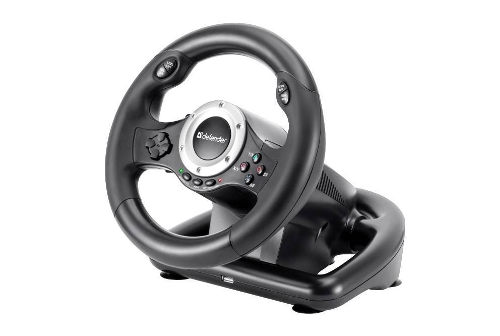 Defender Игровой руль Turbo Pro PC/PS3/PS4/Xbox,10кнопок