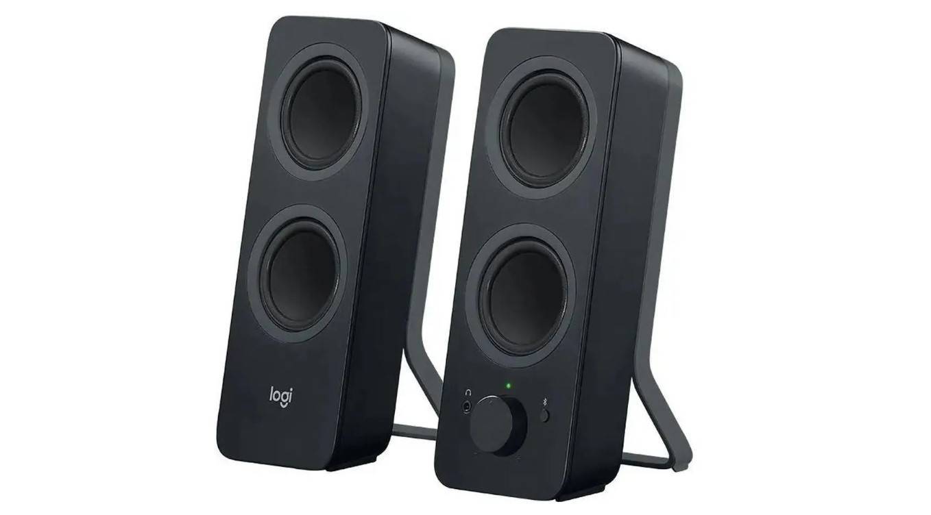 Logitech Акустическая 2.0 система Z207, 10 Вт, Bluetooth 4.2, рег. на передней панели, разъем для наушников, чёрный.