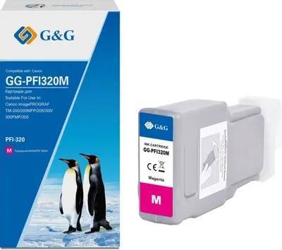 Картридж струйный G&G, аналог Canon 2892C001 пурпурный 300ml