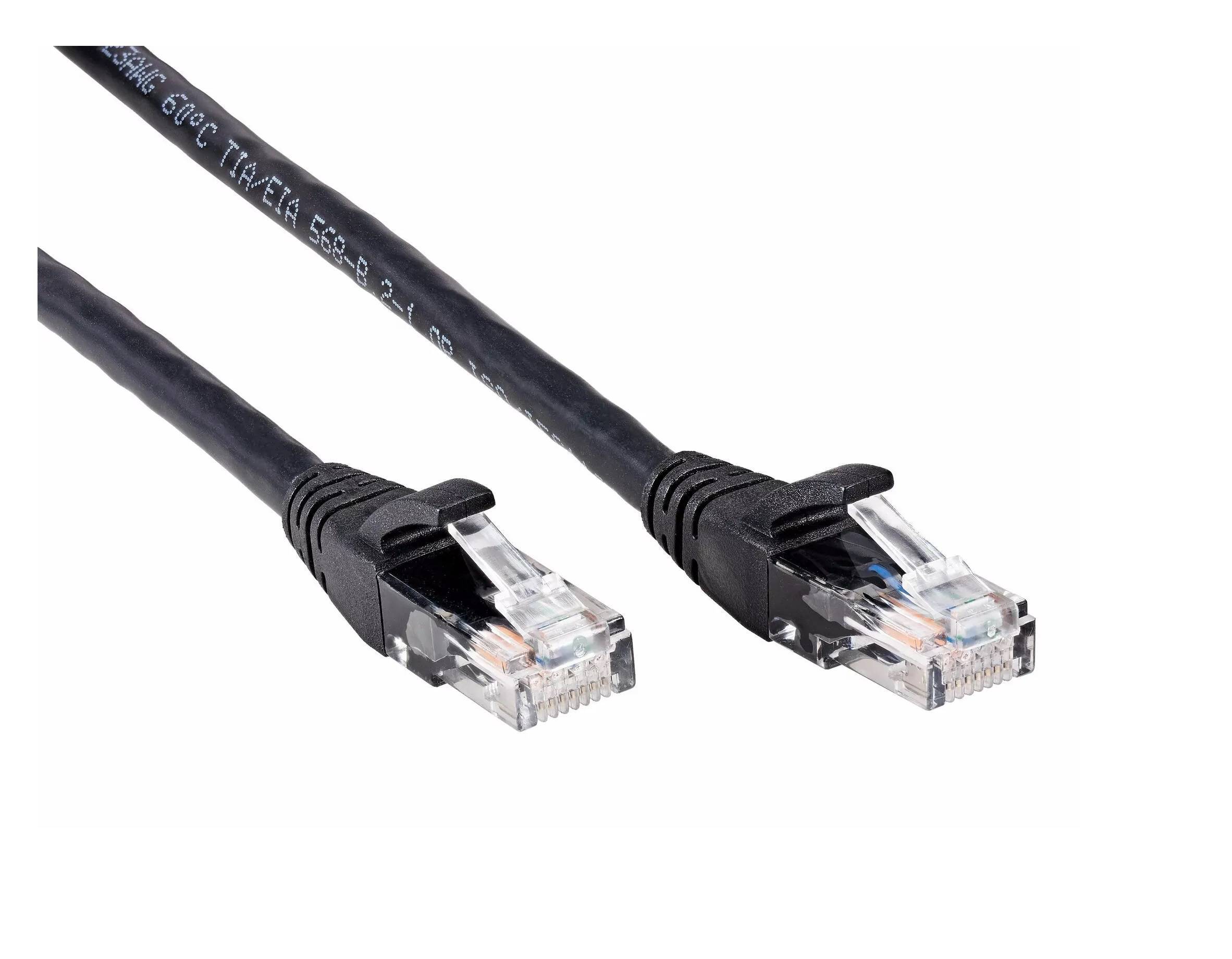 Патчкорд литой iOpen (7/0.20) UTP кат.6 черный 1,5m <ANP612B-BK-1.5M>