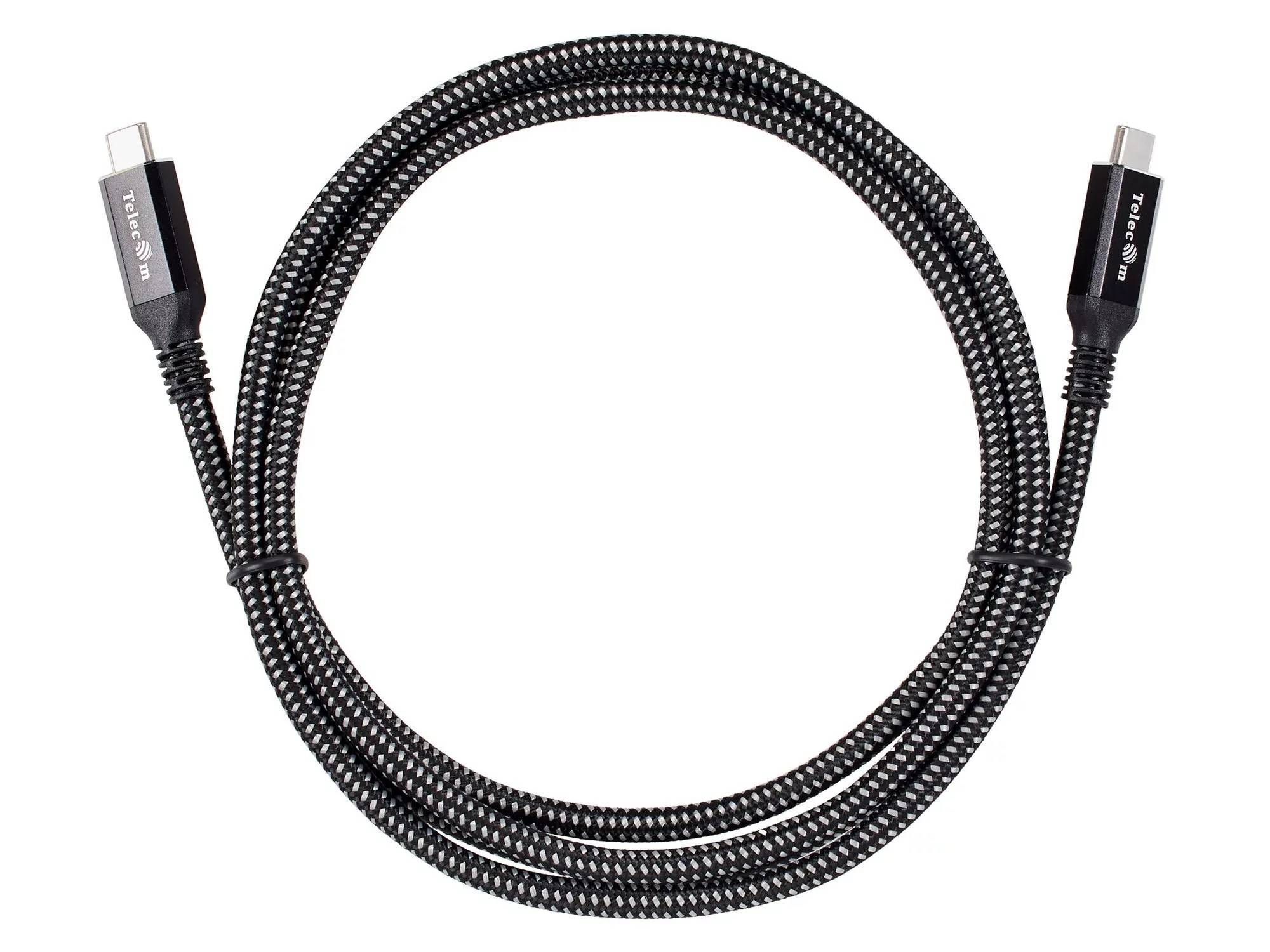 Кабель USB4 TypeCM/CM 8K@30Hz, 40GBps, PD 240W, медь Telecom 3м <TUS840-3M>