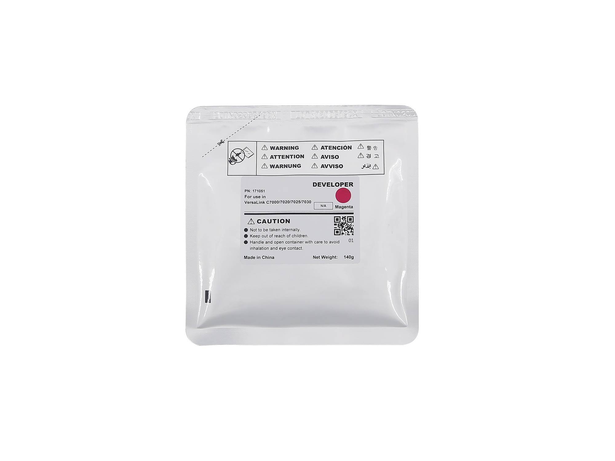 Девелопер для XEROX VersaLink C7000/C7020/C7025/7C030 Magenta (140г, 400000 стр.) CET