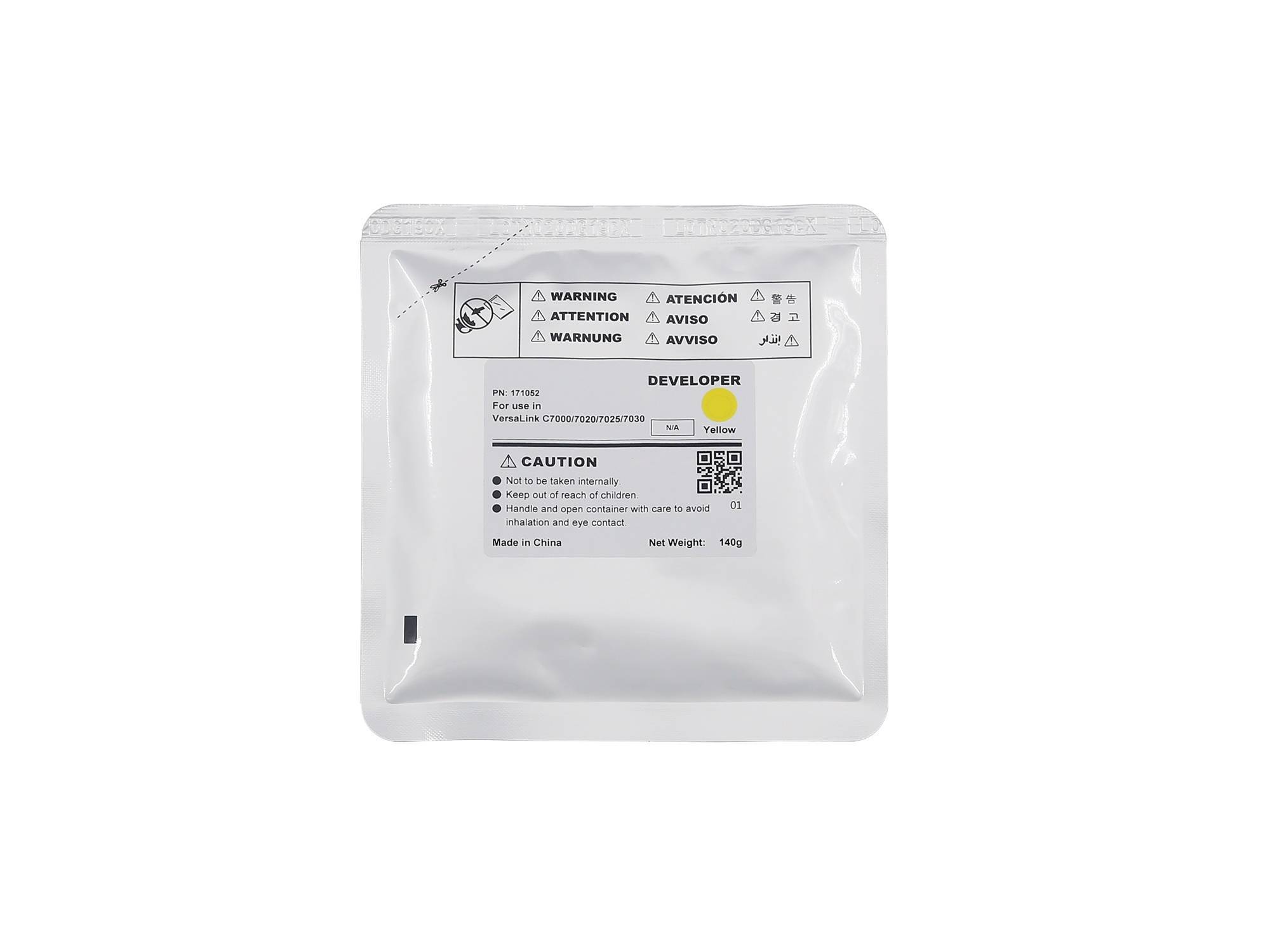 Девелопер для XEROX VersaLink C7000/C7020/C7025/7C030 Yellow (140г, 400000 стр.) CET