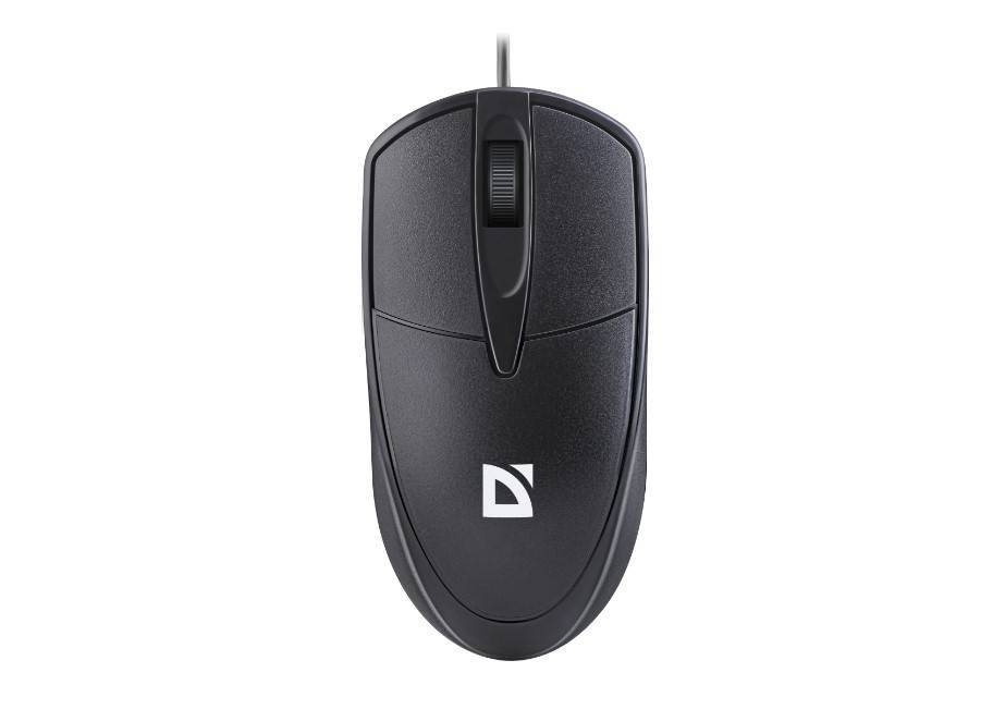 Defender Мышь проводная оптическая Trace MB-989, 3D,1,2м,1000dpi, чёрный.