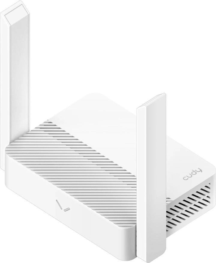 Cudy WR300 1.0 Wi-Fi роутер N300, 2,4 ГГц, до 300 Мбит/с, 4x100 Мбит/с, MIMO 2x2, IPv6, 2 антенны, белый