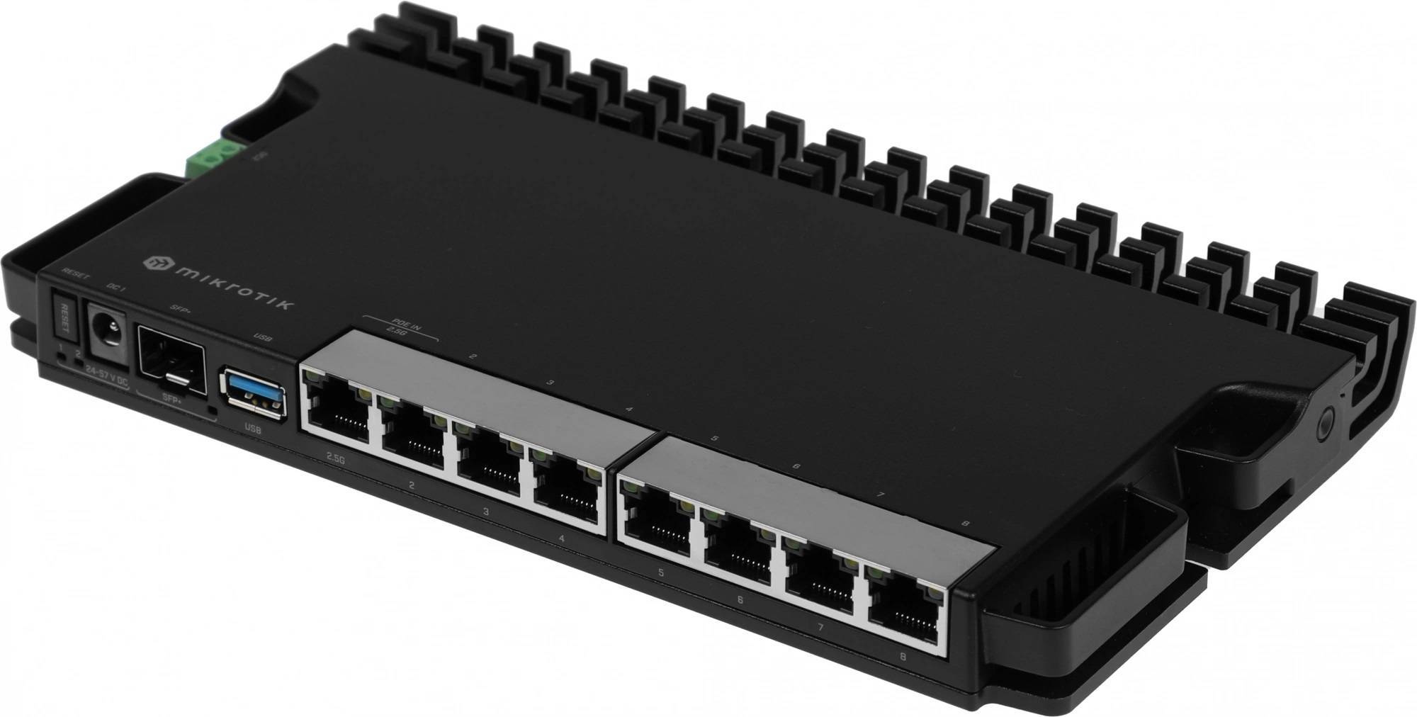 MikroTik RB5009UG+S+IN Маршрутизатор, 7x1000 Мбит/с, SFP 1x10 Гбит/с, WAN/LAN 1х2.5 Гбит/с, 1хUSB 3.0