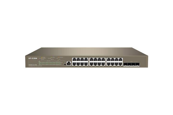 IP-COM G5328XP-24-410W Коммутатор управляемый PoE L3, 26 портов, 24x1 Гбит/с, SFP+ 4x10 Гбит/с