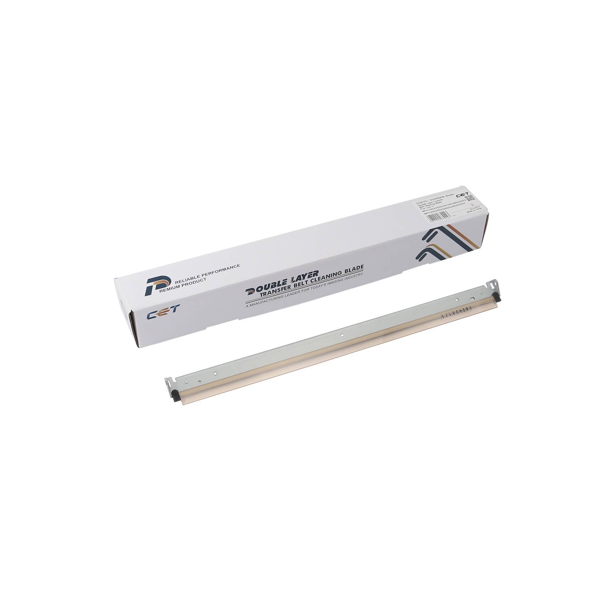 Лезвие очистки ленты переноса для RICOH MP C2011/С2003/C2503/C3004 (двухслойное) (D1496008-Blade/D1496207-Blade) CET