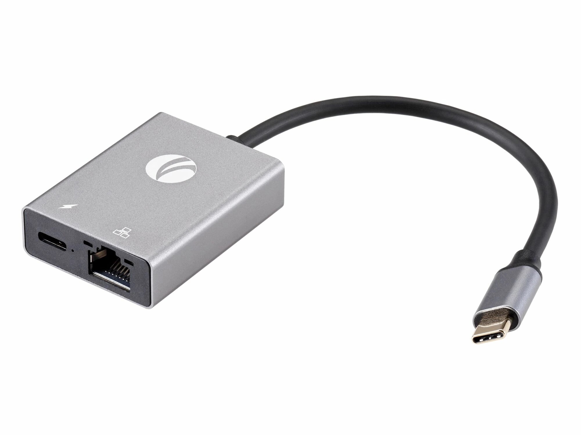 Адаптер TypeC--->RJ45+PD 100Вт, Allum Shell, VCOM <CU4591>