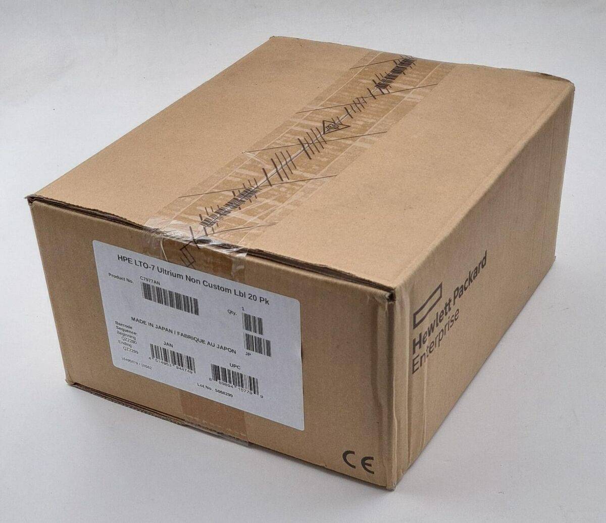 Картриджи данных Hewlett-Packard Ultrium LTO7 data cartridge, 15TB RW (20*C7977L)
