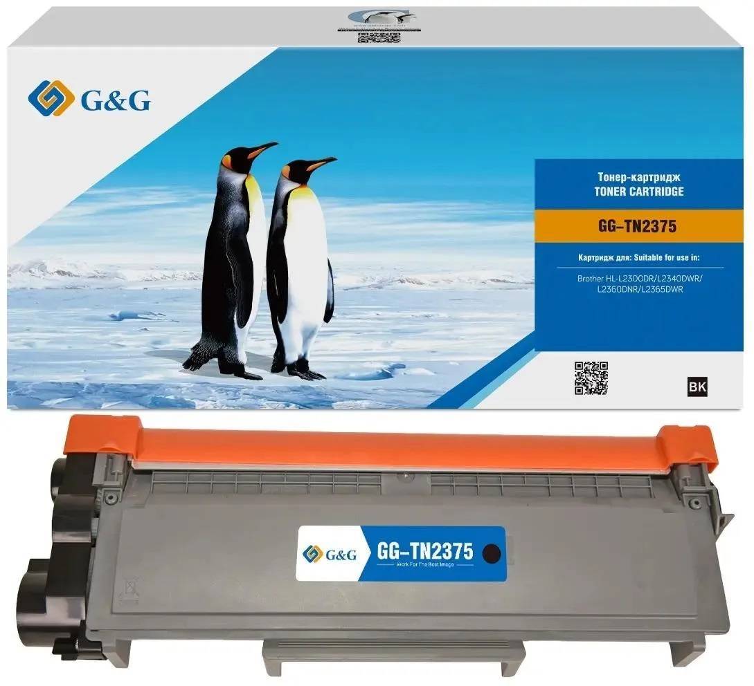 Картридж G&G, аналог Brother TN2375 2.6k черный