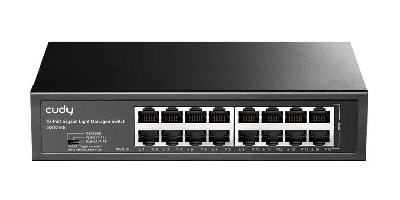 Cudy GS1016 Коммутатор неуправляемый в металлическом корпусе (L2), 16x1Гбит/с
