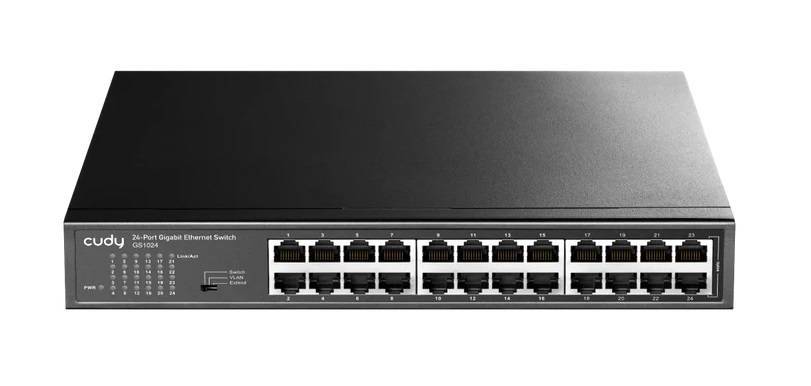 Cudy GS1024 Коммутатор неуправляемый в металлическом корпусе (L2), 24x1Гбит/с