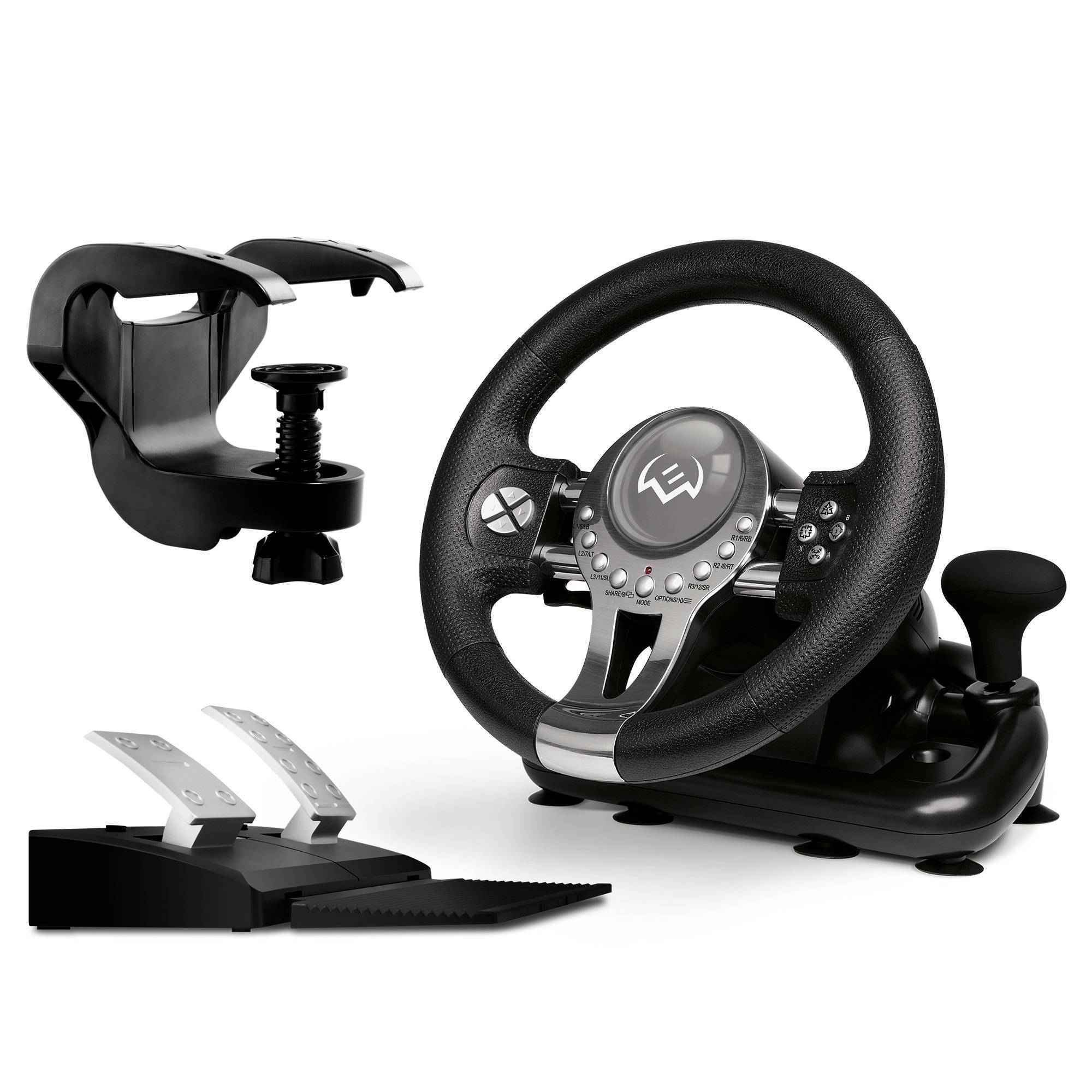 SVEN Руль GC-W800 (педали, вибро, скоба, D-pad, 12 кл, PC/PS3/PS4/XBOXONE/Xinput)