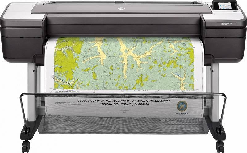 Плоттер струйный HP DesignJet T1700 PostScript (44"/1118 мм, A0+)/ 6 цветов/ стенд/ Adobe PS/ Запуск АСЦ