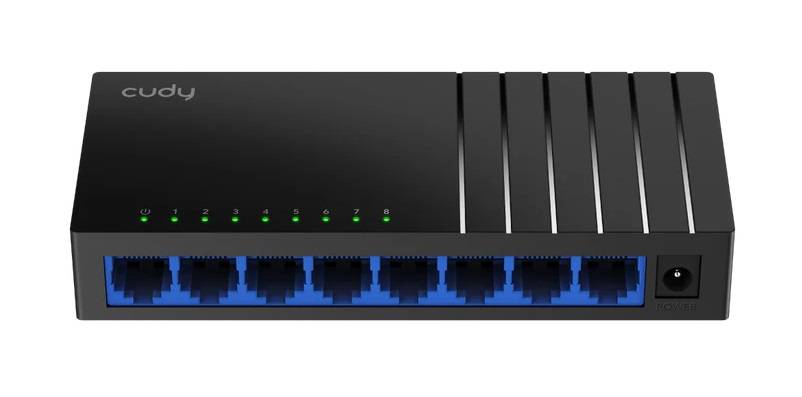 Cudy GS108D Настольный коммутатор с 8 гигабитными портами, пластиковый корпус