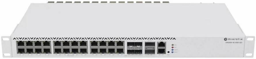 MikroTik CRS326-4C+20G+2Q+RM Коммутатор MikroTik с 4 комбо-портами 10G/2.5G, 20х 2.5Gbit RJ45 и 2х QSFP+ 40Gbit