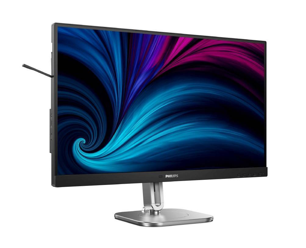 МОНИТОР 27" PHILIPS 27B2N4500/00 Silver-Black с поворотом экрана (IPS, 2560x1440, 120Hz, 4 ms, 178°/178°, 350 cd/m, 1500