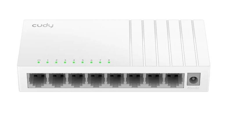 Cudy FS108D Настольный коммутатор с 8 портами 10/100 Мбит/с, пластиковый корпус