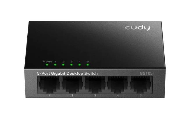 Cudy GS105 Коммутатор в металлическом корпусе с 5 гигабитными портами