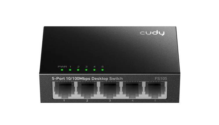 Cudy FS105 Коммутатор в металлическом корпусе с 5 портами 10/100 Мбит/с