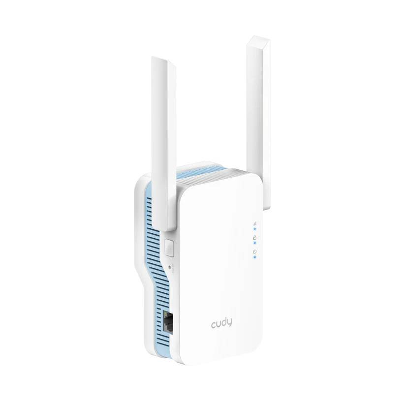 Cudy RE1200 Усилитель сигнала Wi-Fi AC1200, 2,4/5 ГГц, до 1167 Мбит/с, 1x100 Мбит/с, 2 антенны, белый