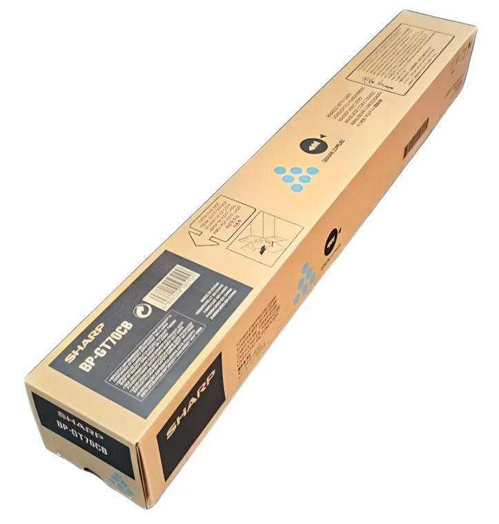 Тонер-картридж Sharp BPGT70CB голубой 12K