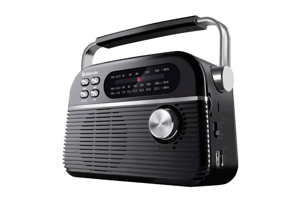 Defender Радиоприёмник Vega 5Вт FM/AM/SW/BT/USB/TF/1200мАч
