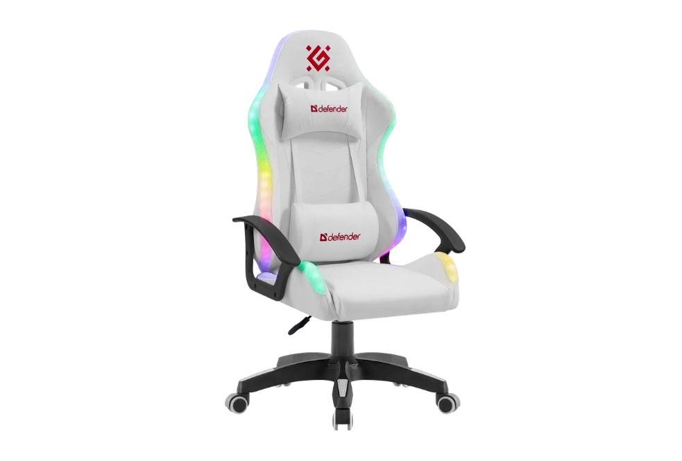 Defender Игровое кресло Factor X RGB,Белый,класс 2,PU