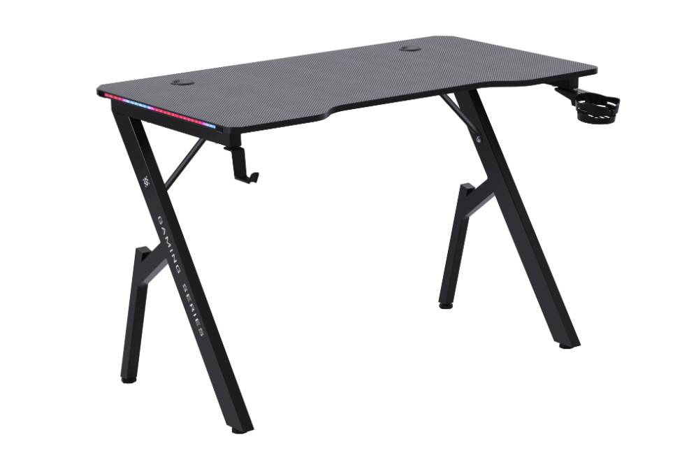 Defender Игровой компьютерный стол Ino подвес кружк+гарн,черн,МДФ,RGB
