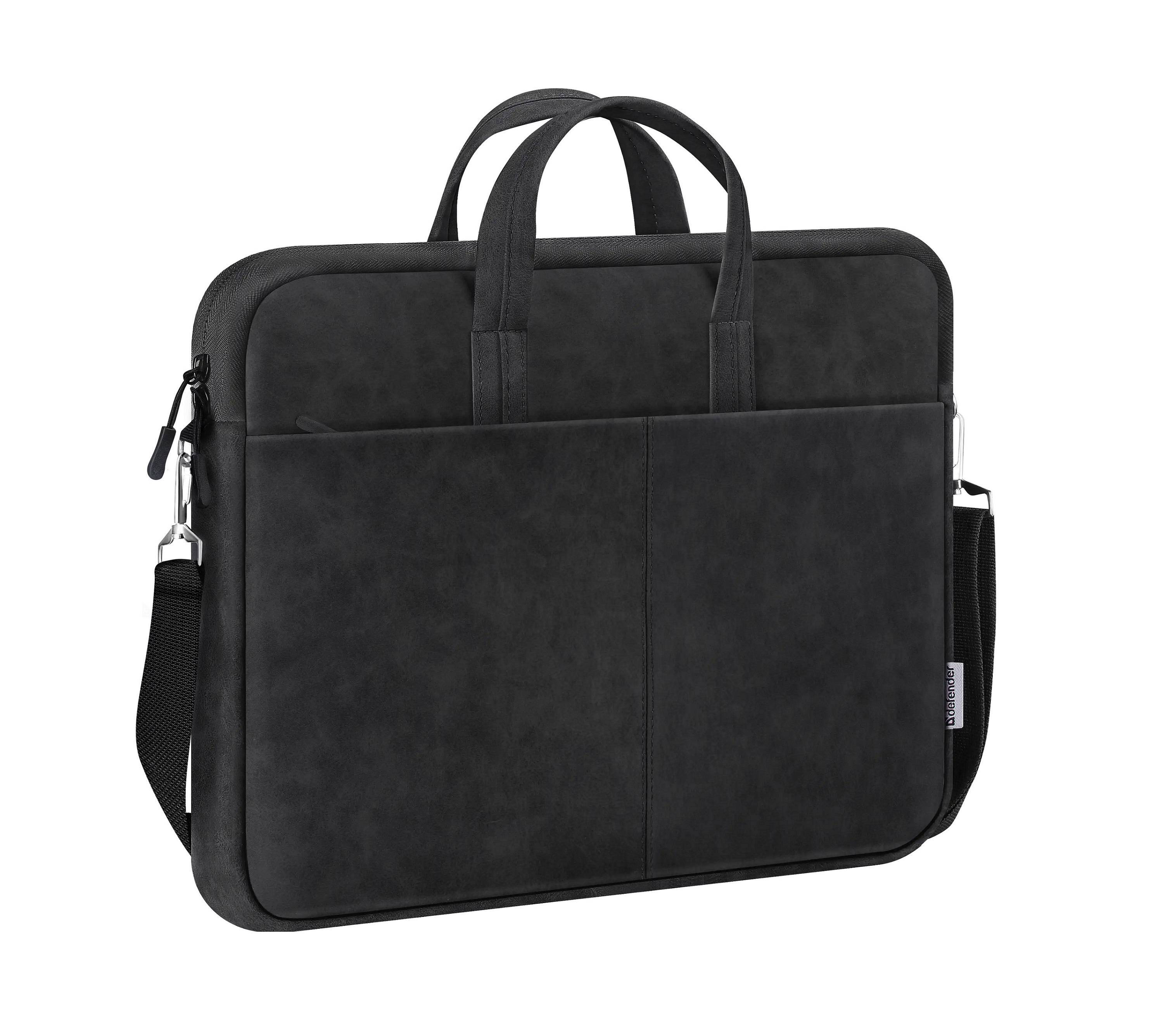 Defender Сумка для ноутбука Solid  15.6" PU кожа, доп. карман, плечевой ремень, черный.
